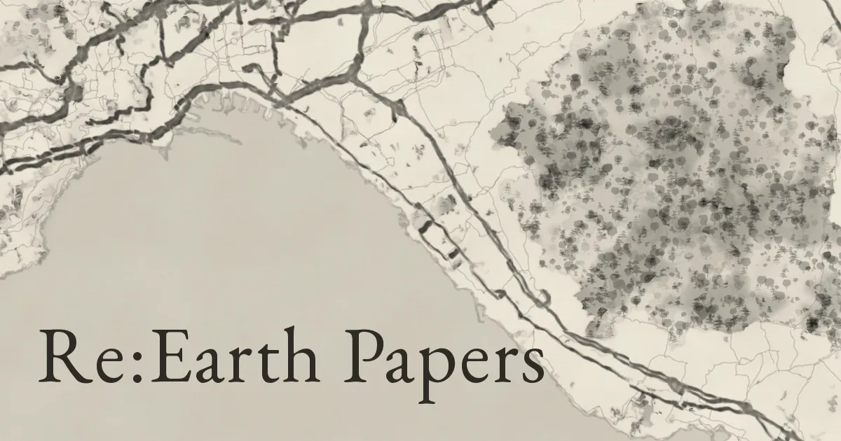 Hiroshima drawn with paint-sumi. OpenStreetMap vector tiles, laid down as ink by the brush engine hokusai, on the spot